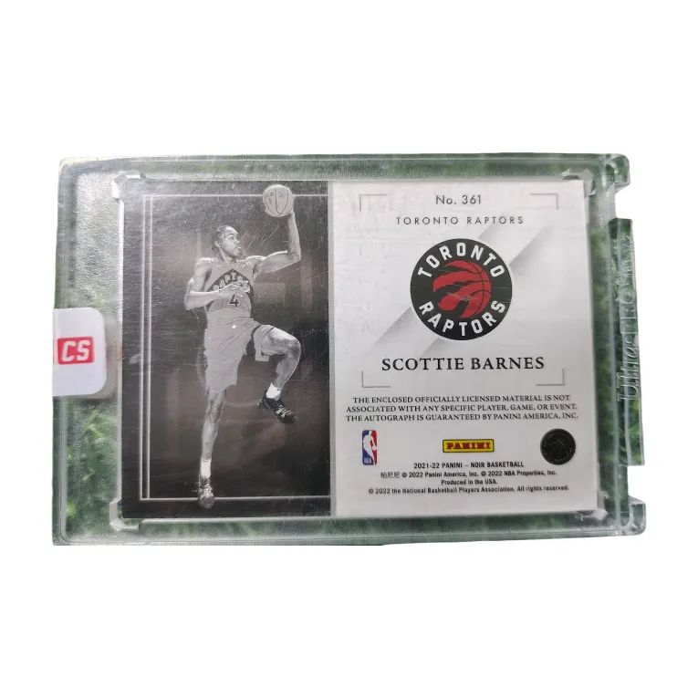 PANINI NOIR 2021 22 Scottie Barnes Rising Stars RC Jersey Signature RPA 99 Card Condition Guaranteed Sports Cards 1 Pc-1