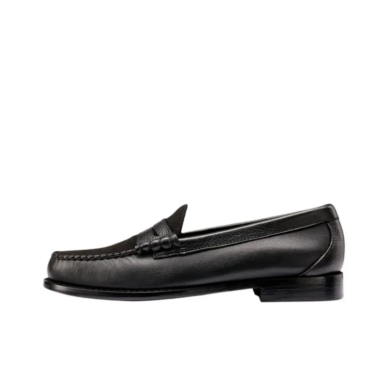 G.H. Bass & Co. Larson Letterman Weejuns Loafers Men's Black-0