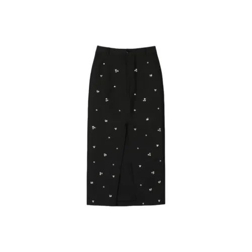 Sandro Casual Long Skirts Women's Black