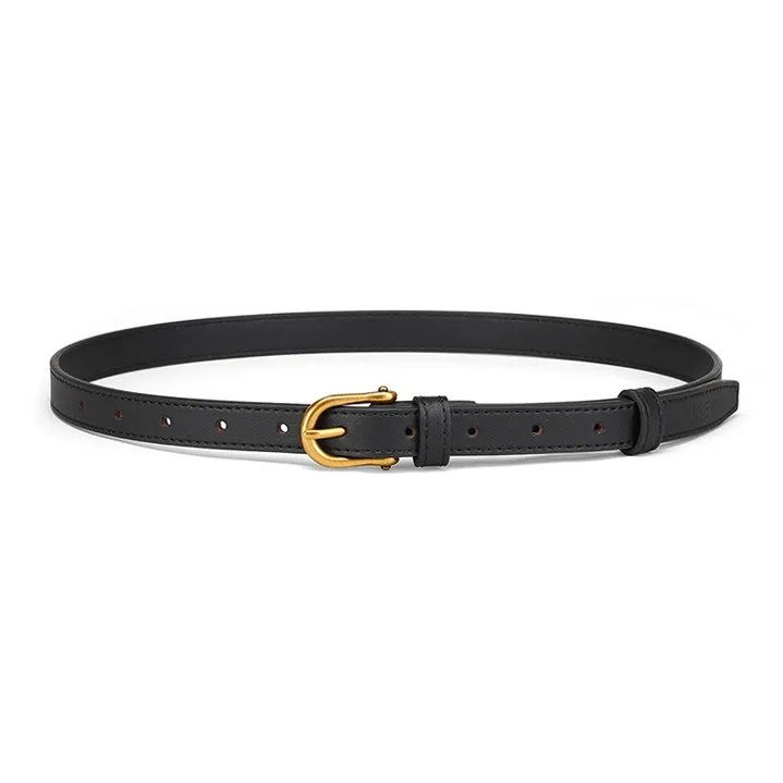 VINEY Cow Split Leather Belts Women's Width 1.8cm-0