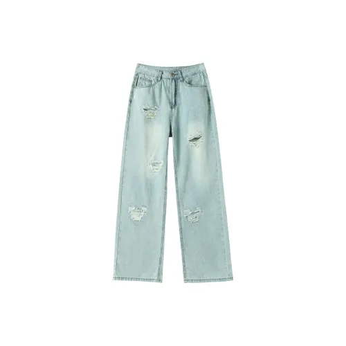 Cotton shopping Jeans Women's Blue