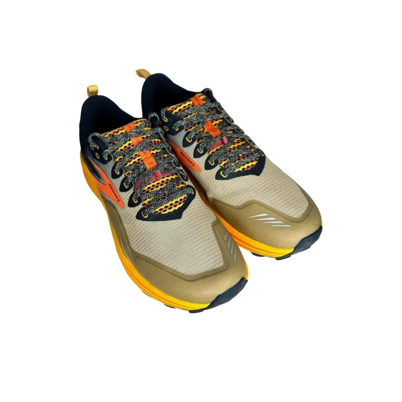 Brooks Cascadia 16 Cushioning Wear-Resistant Low-Top Running Shoes Men's Umber Orange-2