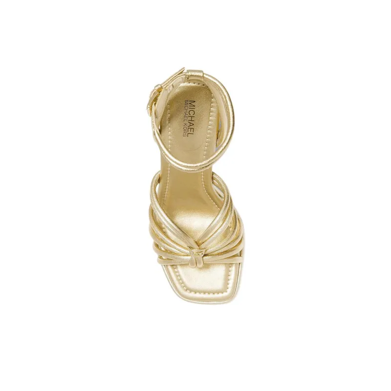 MICHAEL KORS Astra Strap Sandals 9cm Women's Gold-3