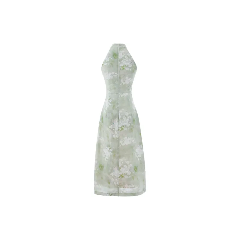 Blovelan Cheongsam Women's Ink Green-1