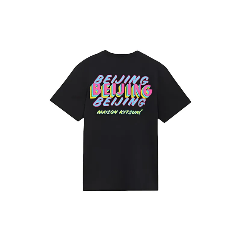 Maison Kitsune T Shirts Unisex Black-1