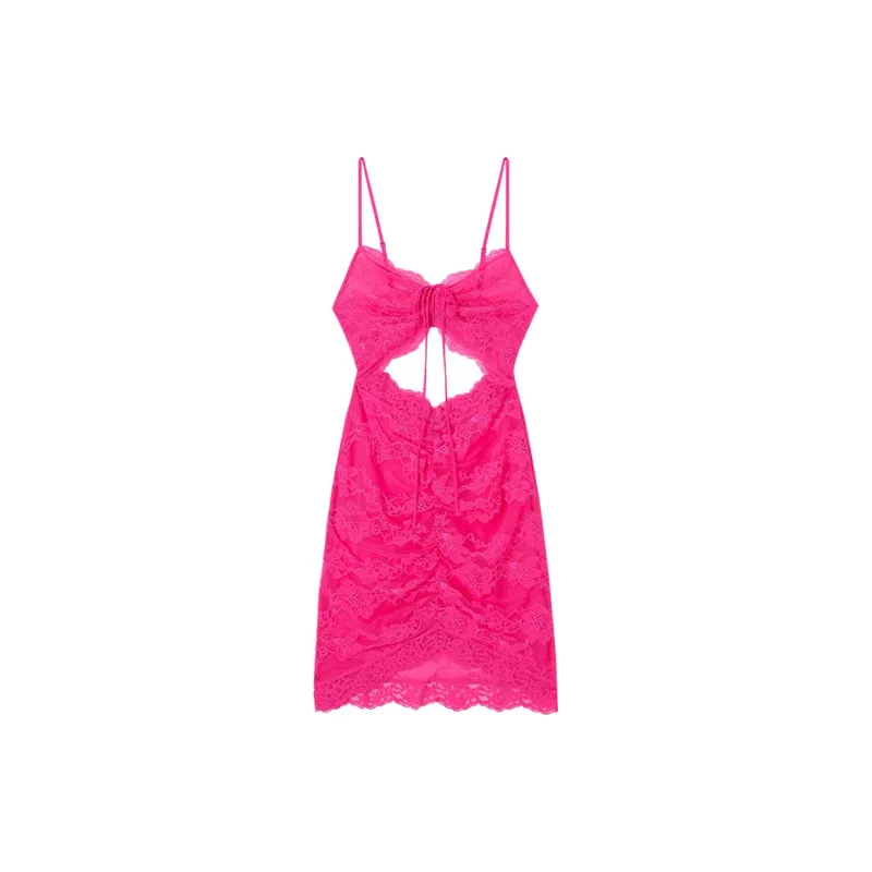 Victoria's Secret SEXY KI Nightgown Women's Barbie Pink-0