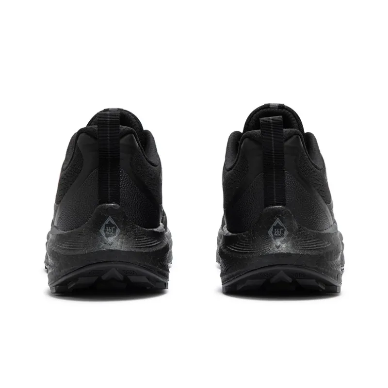 361° Anti Slip And Wear Resistant Breathable Low Top Running Shoes Men's Obsidian Black-3