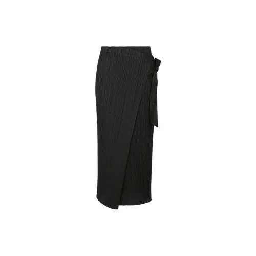 PLEATS PLEASE ISSEY MIYAKE Casual Long Skirts Women's Black