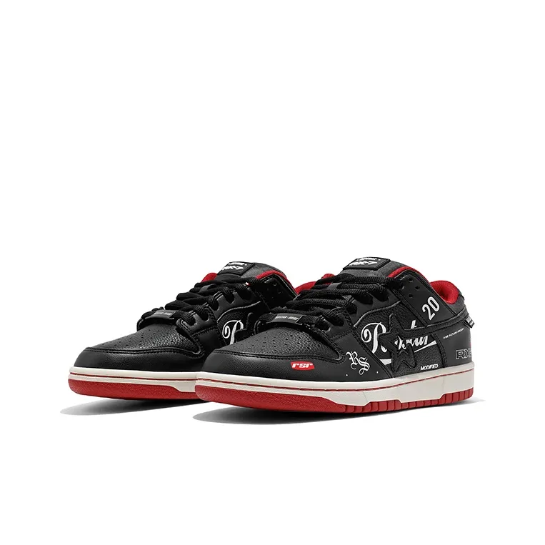 RIPSTAR SKBD SC Skateboard Shoes Unisex Low Top Red-3