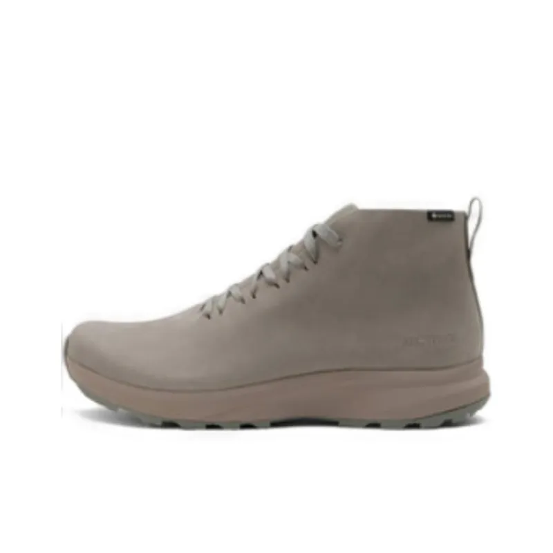 Arcteryx Solano LEATHER MERINO BOOT GTX Cushioned Wear Resistant Water Resistant High Top Casual Shoes Unisex Gray-0