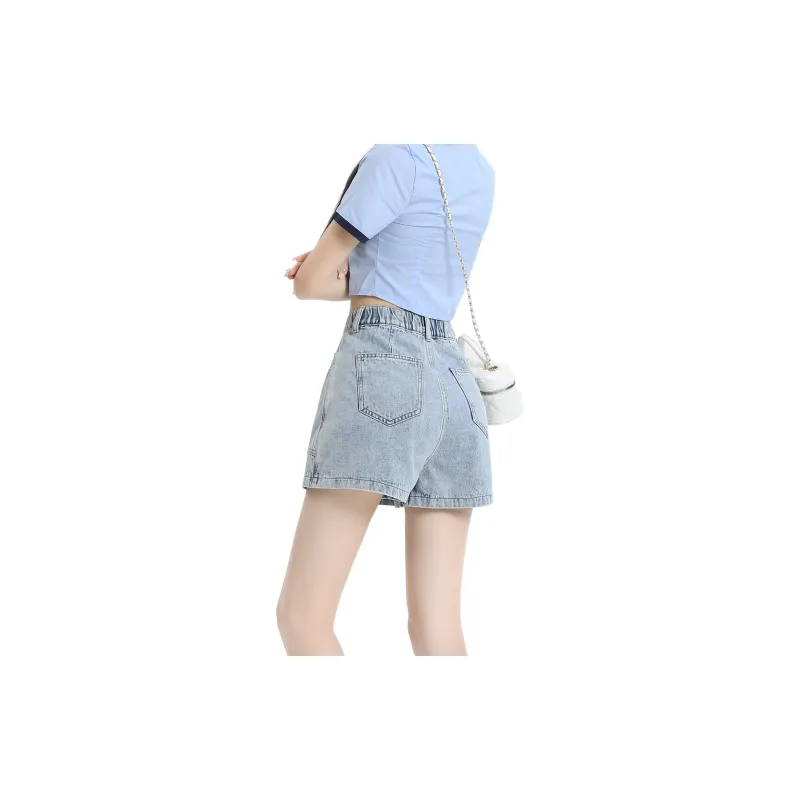 Rose Denim Short Skirts Women's-3