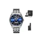 Blue Dial Steel Band-RA-BA0003L10B