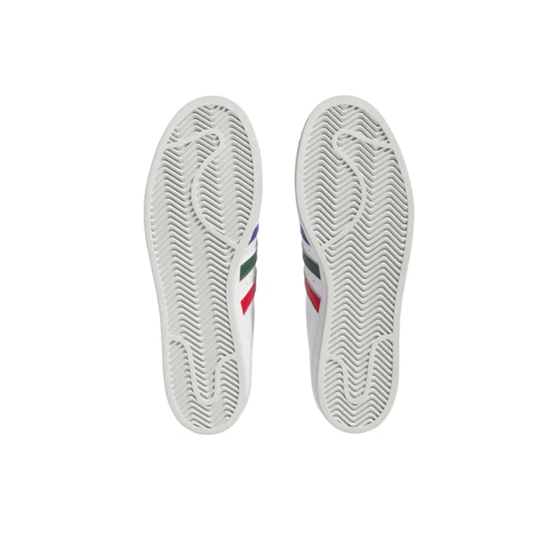 Superstar Adidas Originals 'White Lucid Blue Scarlet Green'-4
