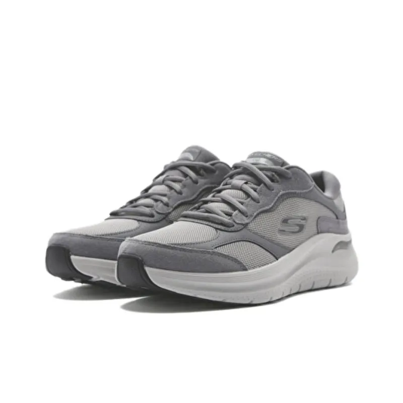Skechers ARCH FIT 2.0 Wear Resistant Low Top Casual Running Shoes Men's Gray-1