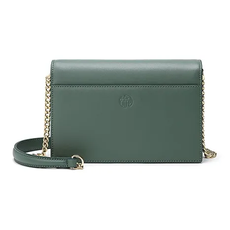 Ancient Yi Xi Cow Leather Vintage Cheongsam Hanfu Shoulder Bag, Crossbody Bag Women's Spruce Green-2