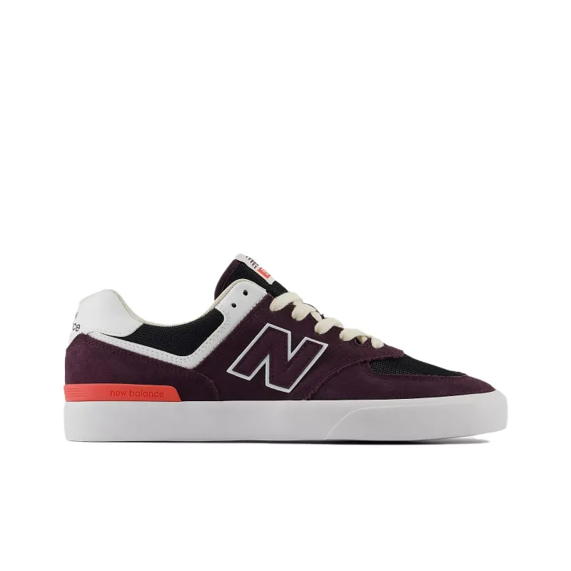 New Balance 574 Vulc 'Plum Brown White'-1
