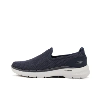 Skechers Go Walk 6 Cushioning Anti Slip Wear Resistant Breathability Low Top Casual Shoes Men's Blue