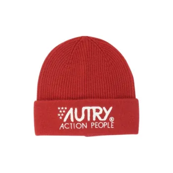 AUTRY Logo Detailed Turn Up Beanie