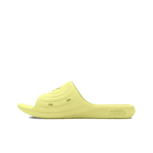 Under Armour Locker 4 Rubber Sole Slip Resistant Slide Slippers Men's Yellow