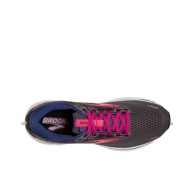 Brooks Ghost 14 Cushioning Wear-Resistant Low-Top Running Shoes Women's Black-3