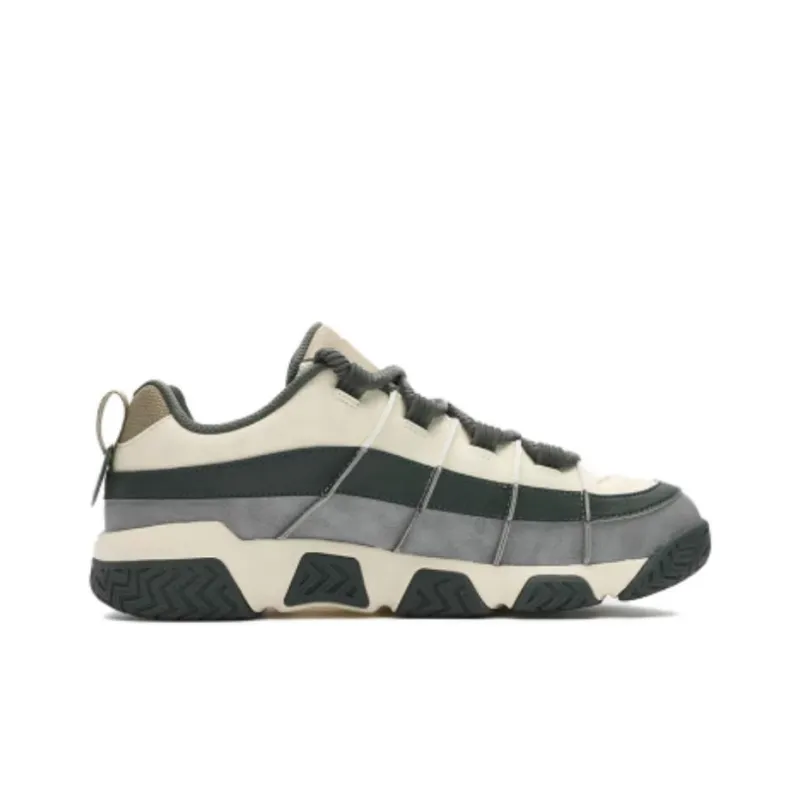 FILA FUSION BARRICADE Anti-Slip Wear-Resistant Low-Top Basketball Shoes Men's White Gray-1