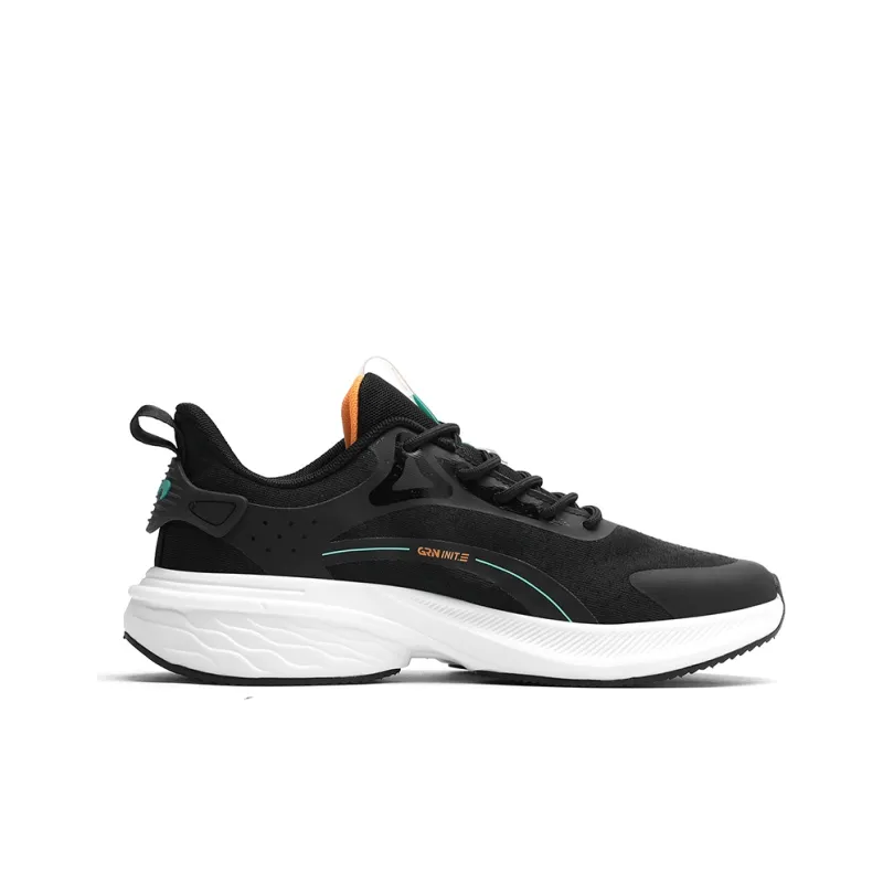 K bird Slip Resistant, Abrasion Resistant, Breathable, Rebound Low Top Running Shoes Men's Black-1