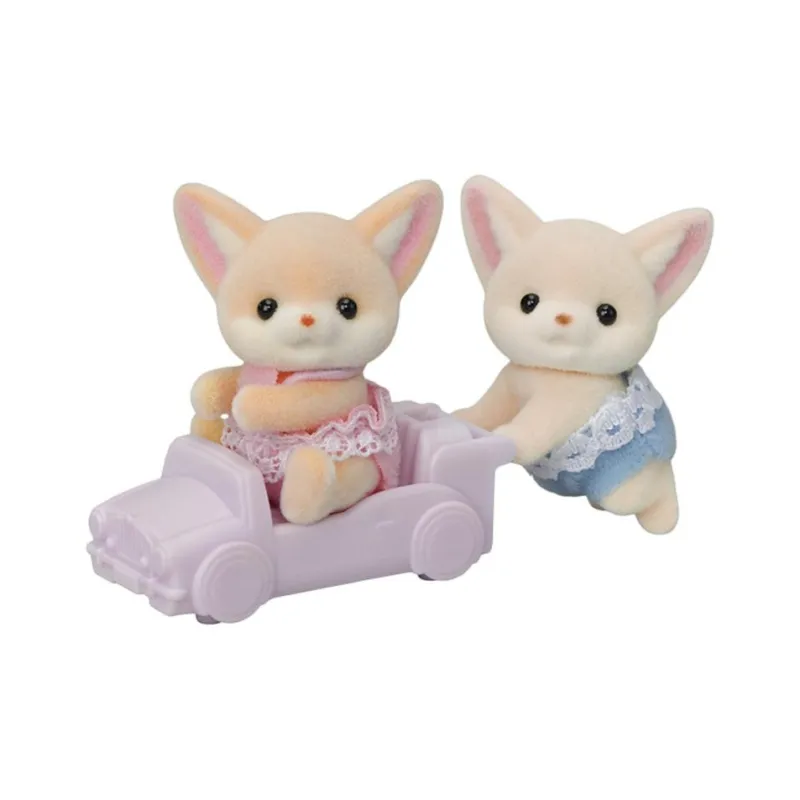 Sylvanian Families Earhook Fox Dolls Plush Doll 4cm Height-0