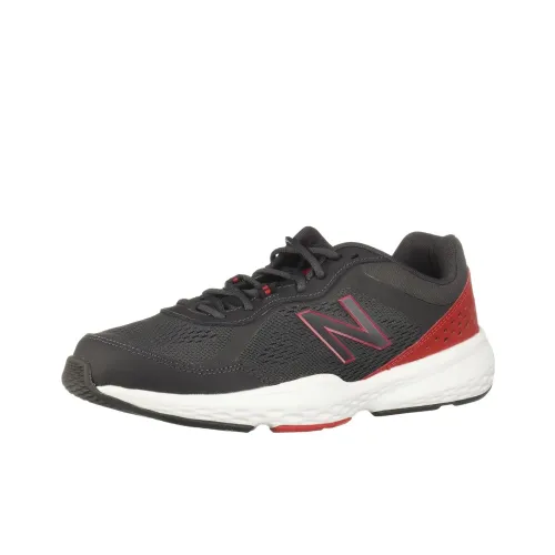 New Balance NB 517 Running Shoes Men Low-Top Dark Gray/Red/White