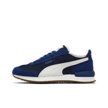 PUMA R78 Anti Slip Wear Resistant Low Top Casual Shoes Unisex Beige White Blue
