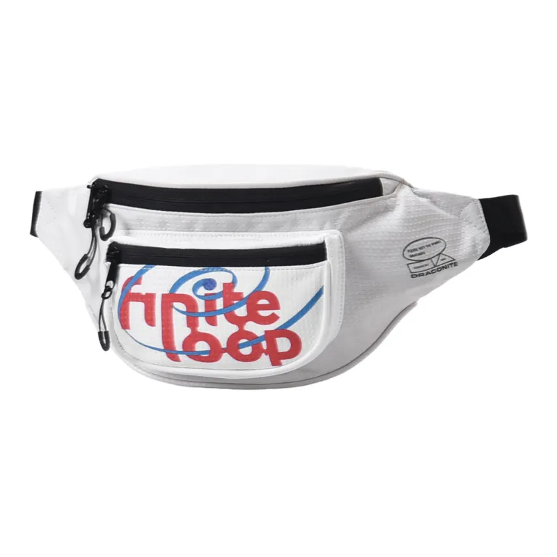 FINITE LOOP Recycled Material Sling Bag, Fanny Pack, Shoulder Bag Regular Unisex White-1