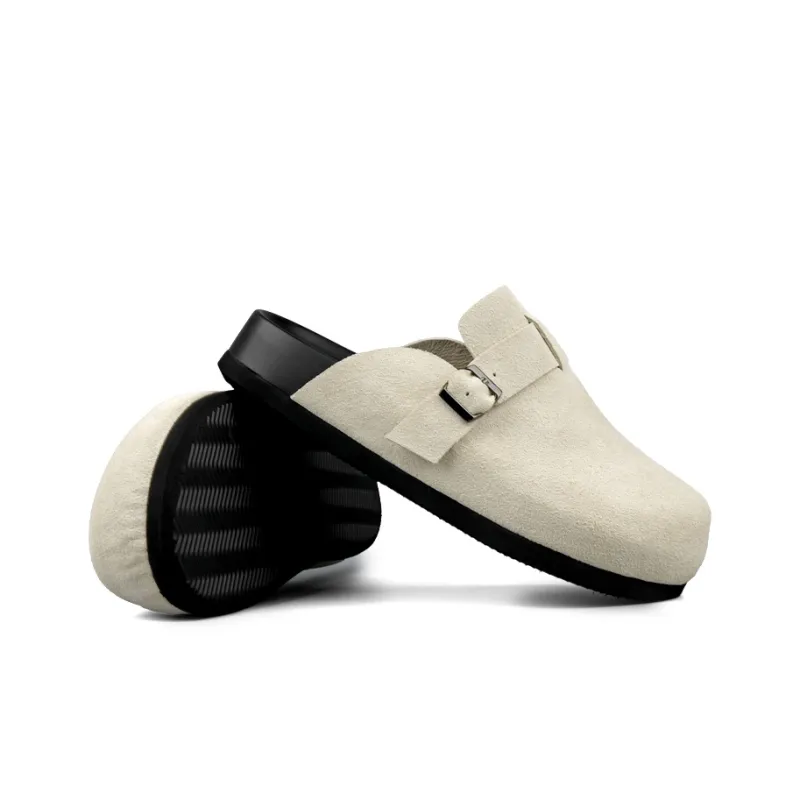 XIE SHE Abrasion Resistant Slip Resistant Wrap toe Slippers Unisex-17
