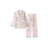 Long-Sleeved Pants Lilac Flower Girl Set