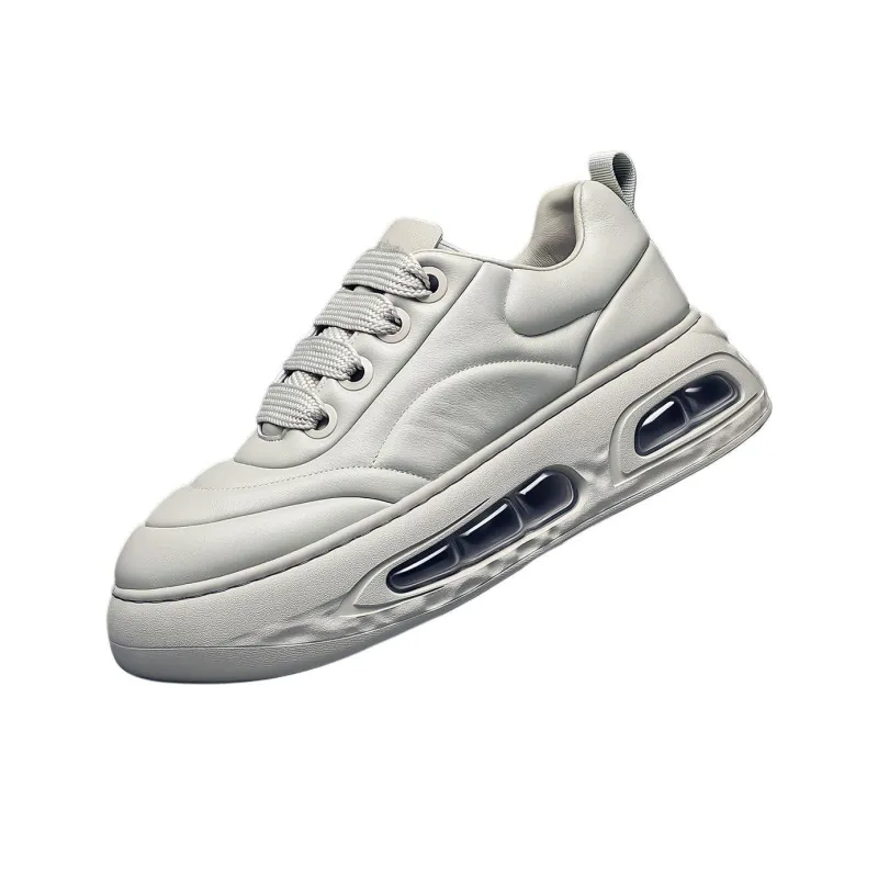 JANE HARLOW Lightweight Height Increasing Low-Top Casual Shoes Men's Gray-1