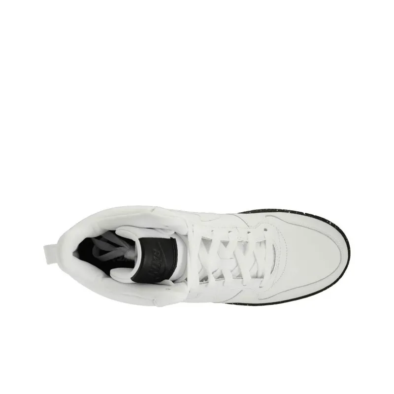 Nike Court Borough Mid White Black Speckled Sole-2
