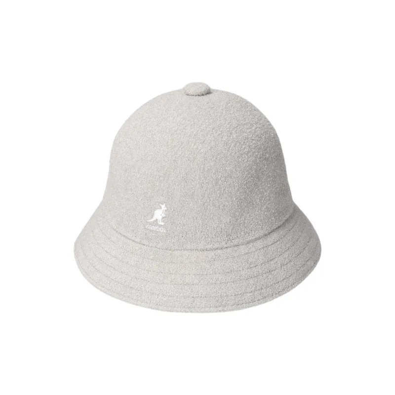 KANGOL Acrylic Nylon Bucket Hats Unisex Light Gray-0