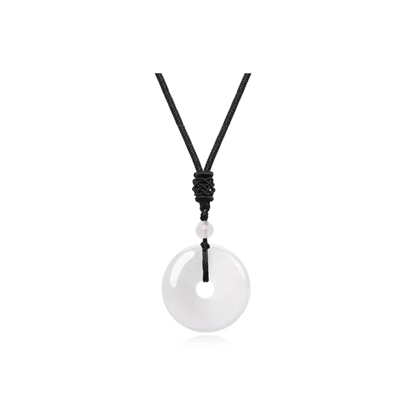 IWE Zheng Baifu Chalcedony Jade Necklaces Unisex-0
