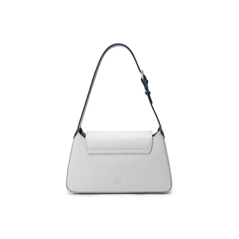 Ancient Yi Xi Cow Leather Niche Cheongsam Handbag Shoulder Bag Women's Distant Mountain Blue-3