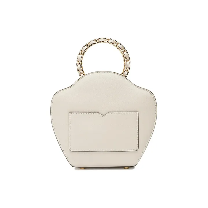 Ancient Yi Xi Cow Leather Cheongsam Mamianqun Shoulder Bag, Crossbody Bag, Handbag Women's Elegant White-2