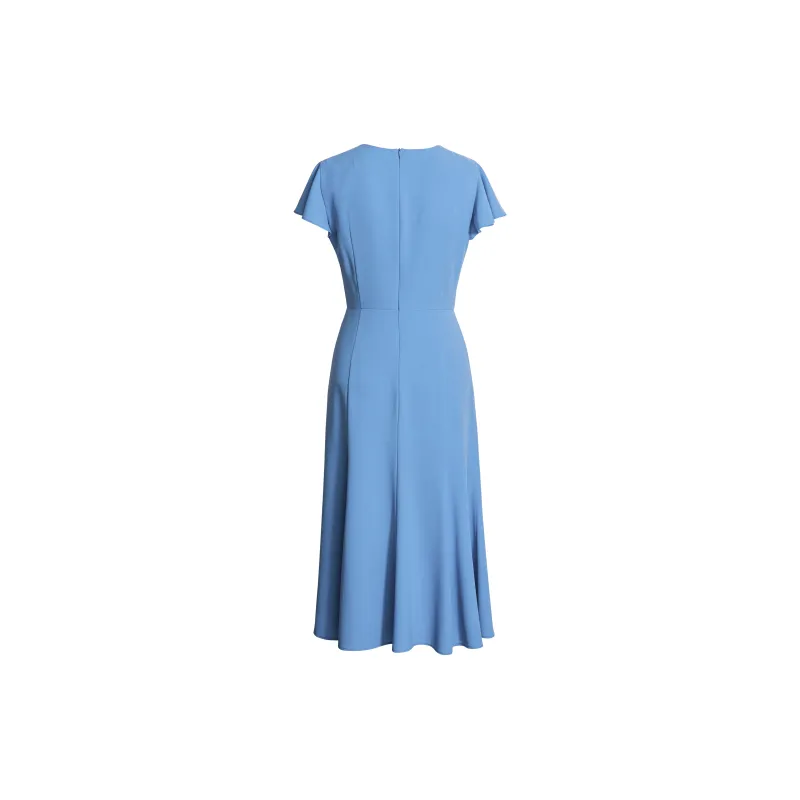 ROEYSHOUSE Short Sleeved Dresses Women's Blue-1
