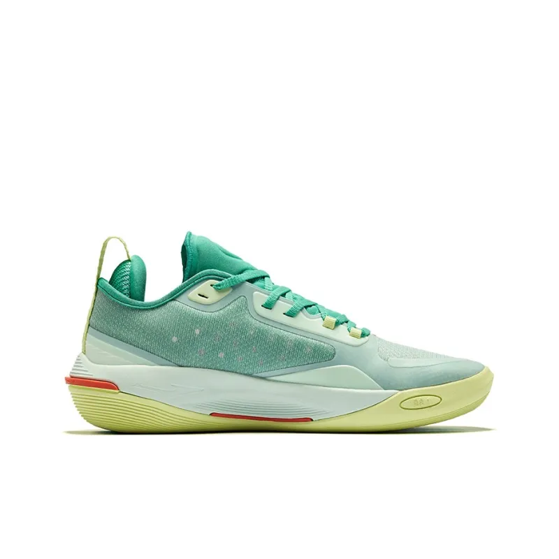 Erke Raid Cushioning Rebound Low-Top Basketball Shoes Men's Mojito Color Scheme-1
