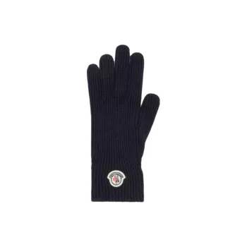 Moncler Logo Patch Knitted Gloves