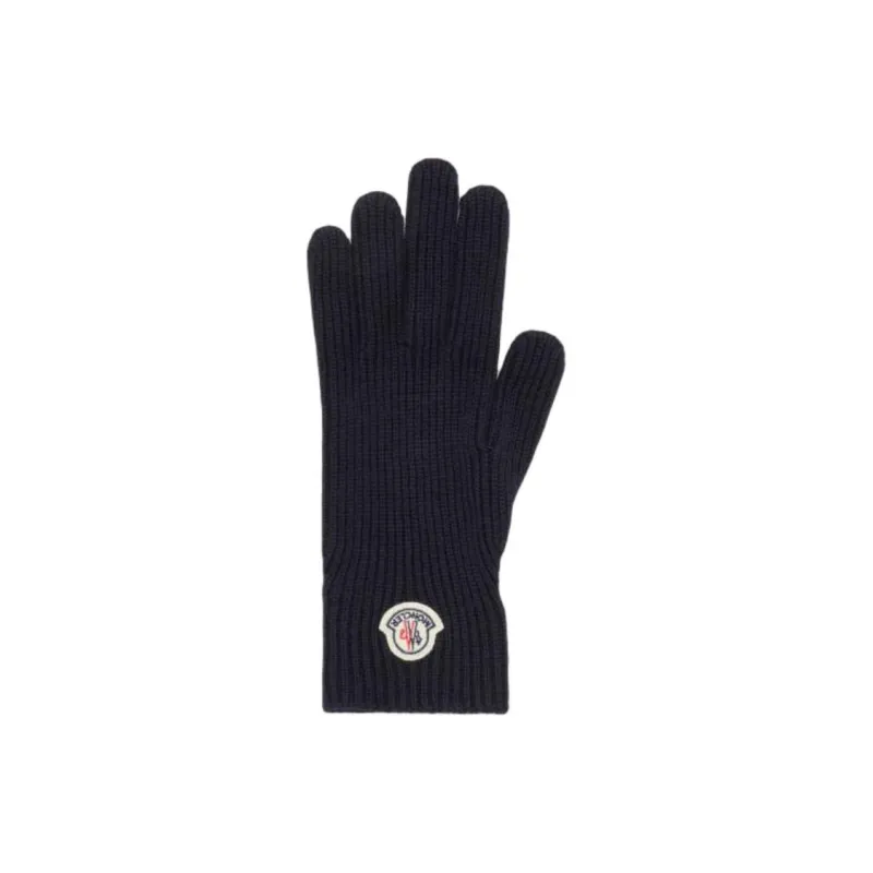Moncler Logo Patch Knitted Gloves-0