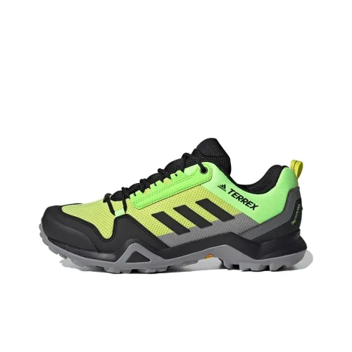 Adidas Terrex AX3 GTX Hiking / Trekking Shoes Men Low-Top Green/Gray/Black