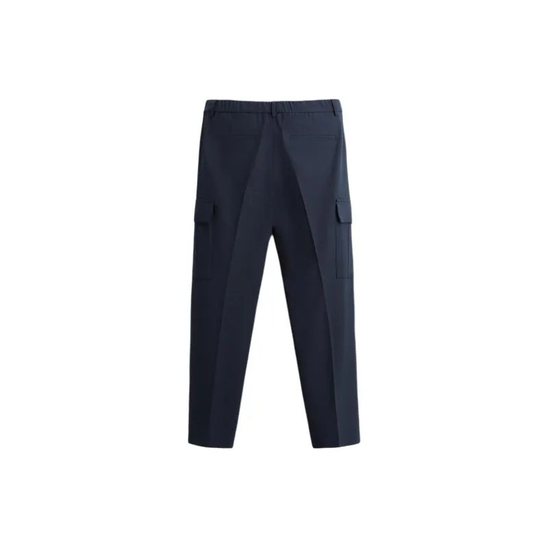 ZARA Casual Pants Men Blue-1