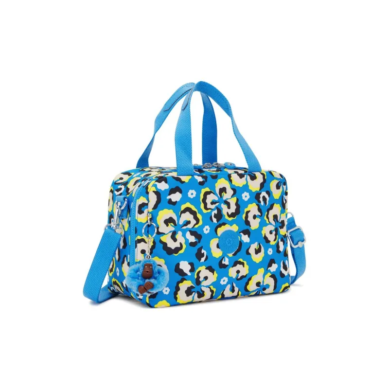 Kipling Recycled Polyester One Shoulder Handbag Large Size Unisex Leopard Print Floral-2