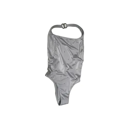 CHANEL One-Piece Swimsuits Women's Silver