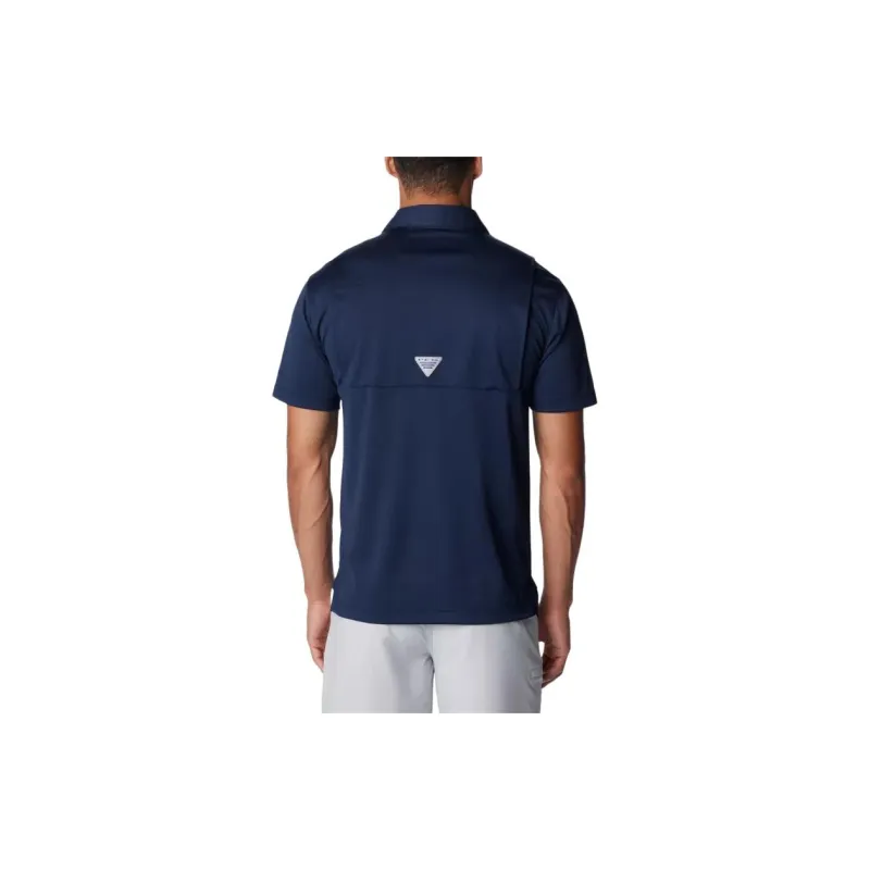 Columbia Flycaster Polo Shirt Men's Marine Blue-1