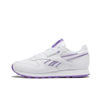Reebok Classic Leather Sports Casual Shoes 'White Purple' Women's