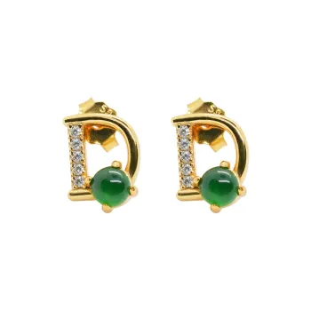 Seven Colorful Treasures Ice Type Stud Earrings Women's