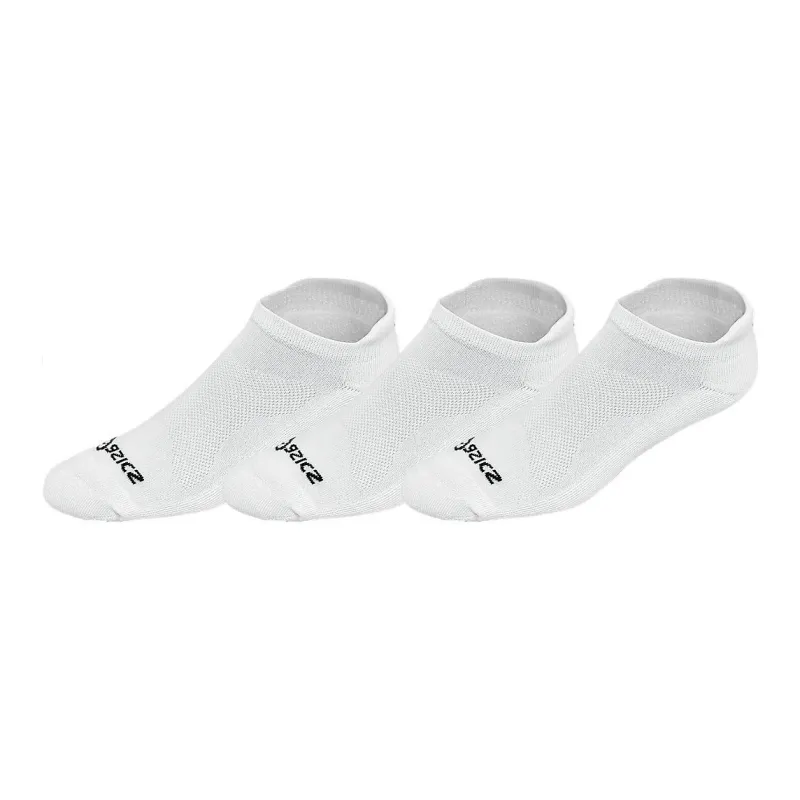 Asics Cushion™ Low Cut 3 Pack No-Show Socks Unisex 3 Pack White-0